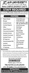 Latest Air University Jobs in Islamabad 2026 – Apply Online Before 24 February