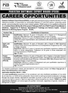 PSEB Management Jobs in Islamabad 2026 – Finance & Project Staff Recruitment