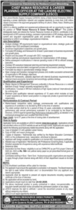 Latest Government Job in Lahore 2026 – Chief Human Resource Career Planning Officer at LESCO