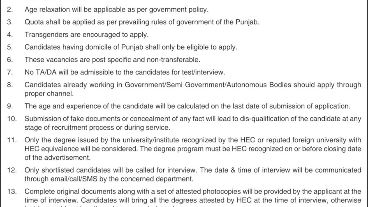 Latest Health & Population Department Jobs in Lahore 2026 – Apply for Medical & Technical Staff Positions