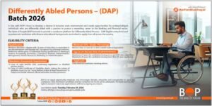 The Bank of Punjab (BOP) Jobs 2026 – Differently Abled Person (DAP) Position in Lahore