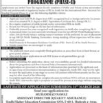 Sindh Higher Education Commission (SHEC) Postdoctoral Fellowships 2026 – Karachi