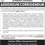 Finance Division Islamabad Jobs 2026 – Chief Executive Officer & Managing Director Vacancies
