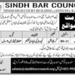 Sindh Bar Council Karachi Jobs 2026 – Receptionist Vacancy Announcement