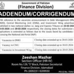 Finance Division Islamabad Jobs 2026 – Extended Application Deadline for Government Vacancies