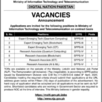 Ministry of IT & Telecommunication Jobs 2026 – Digital Nation Pakistan Vacancies in Islamabad