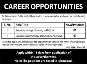 Public Sector Organization Islamabad Jobs 2026 – Latest Management Vacancies