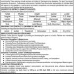 Pakistan Cricket Board (PCB) Jobs 2026 – Domestic & Women Cricket Coaches in Pakistan