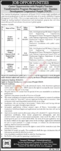 Tourism Development Corporation of Punjab (TDCP) Jobs 2026 – Project Director & Additional Project Director Opportunities