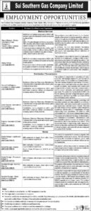 Sui Southern Gas Company Limited (SSGC) Jobs 2026 in Islamabad – Apply Before 15 April