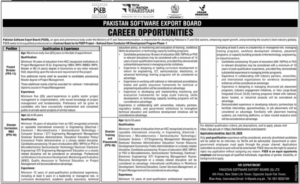 Pakistan Software Export Board PSEB Jobs 2026 – Director & Project Director Vacancies in Islamabad