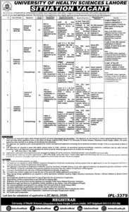 University of Health Sciences Lahore Jobs 2026 – Professors & Assistant Professors Required