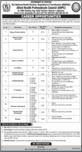 Allied Health Professionals Council (AHPC) Jobs 2026 – Government Career Opportunities in Islamabad
