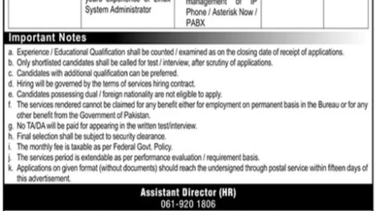 NAB Jobs 2026 in Multan – Junior Expert & IT Vacancies (Salary up to Rs. 223,000)
