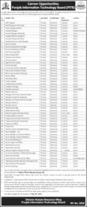 Punjab Information Technology Board (PITB) Jobs 2026 – Lahore