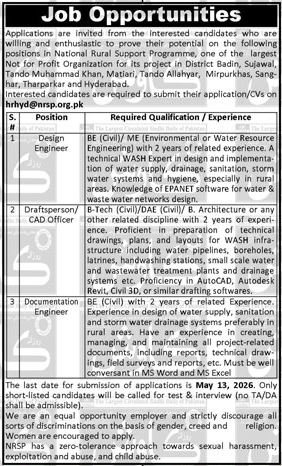National Rural Support Programme (NRSP) Jobs 2026 – Hyderabad