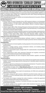 Power Information Technology Company (PITC) Jobs 2026 in Lahore